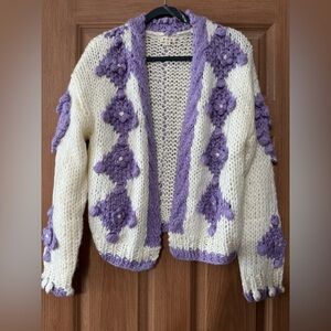 POL CHUNKY CABLE KNIT CARDIGAN NWOT
